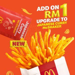 McDonald’s Japanese Curry McShaker Promotion: Upgrade Fries for Only RM1!
