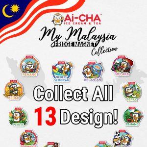 Ai-CHA My Malaysia Fridge Magnet Collection (30 June – 27 July 2025) – Collect All 13 State Designs!