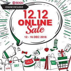 SOGO 12.12 Online Sale (12 December 2018 - 16 December 2018)