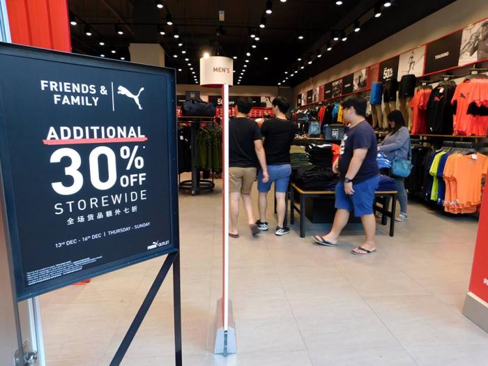 Puma Friends & Family Sale Additional 30% off at Mitsui Outlet Park KLIA Sepang (13 December 2018 - 16 December 2018)
