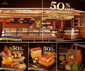 Verrona Hills Sunway Pyramid Grand Opening Promotion: 50% OFF Storewide, Breads, Cakes & More (16-17 July 2025)