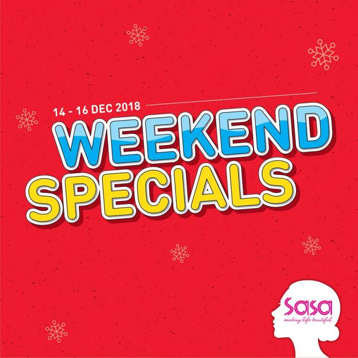 Sasa Weekend Promotion (14 December 2018 - 16 December 2018)