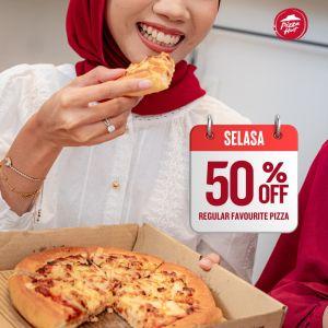 Pizza Hut Tuesday Promotion: 50% OFF Regular Favourite Pizza | 21 Oct 2025