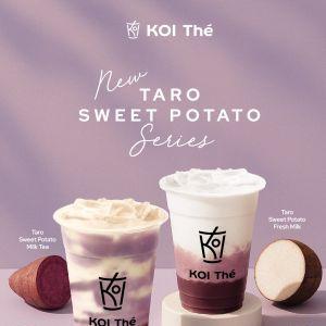 KOI Thé New Taro Sweet Potato Series – Taro Sweet Potato Milk Tea & Fresh Milk Now Available