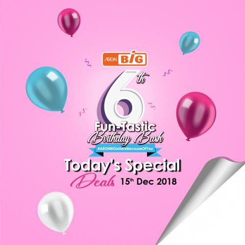 AEON BiG Today Special Deals (15 December 2018)
