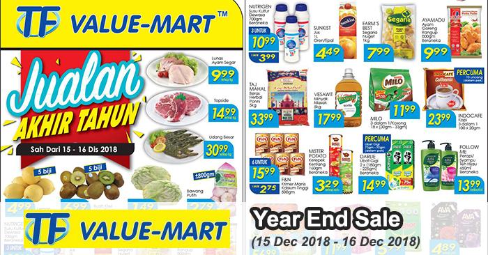 TF Value-Mart Year End Sale Promotion (15 December 2018 - 16 December 2018)