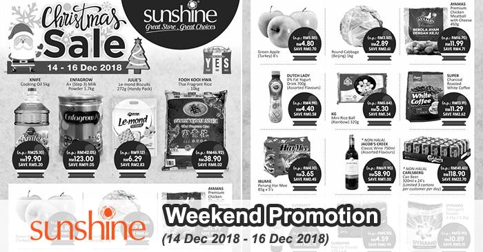 Sunshine Retail Penang Weekend Promotion (14 December 2018 - 16 December 2018)