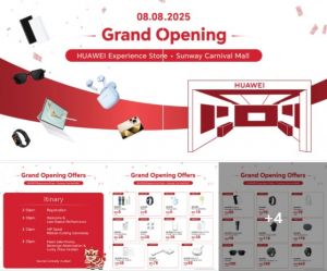 HUAWEI Experience Store Sunway Carnival Mall Grand Opening Promotion – Flash Sale & Exclusive Deals (8 August 2025)
