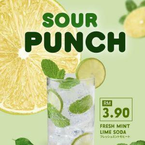 YAYOI Sour Punch – Fresh Mint Lime Soda for Only RM3.90