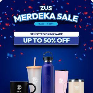 ZUS Coffee Merdeka Sale 2025 – Up to 50% Off Selected Drinkware (11 Aug – 11 Sep)