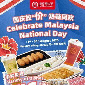 Haidilao Merdeka Promotion 2025 – Hotpot Dishes from RM6 (13–31 August)