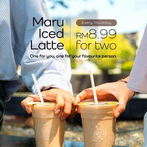 myNEWS Thursday Buy 1 Free 1 Maru Iced Latte – Only RM8.99 for Two