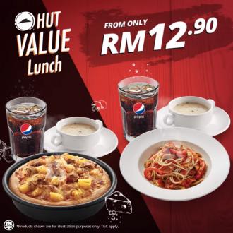 Pizza Hut Lunch Set for RM12.90 nett only