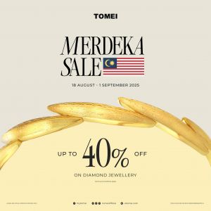 TOMEI Sunway Carnival Mall Merdeka Sale – Up to 40% Off Diamond Jewellery (18 Aug – 1 Sep 2025)