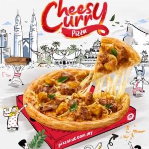 Pizza Hut Cheezy Curry Pizza – Crispy Crust with Curry Flavor