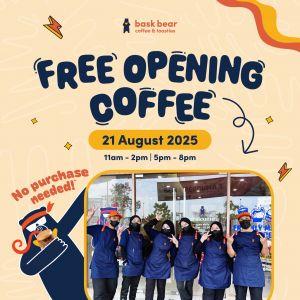 Bask Bear Northbank Kuching Opening – Free Coffee on 21 August 2025