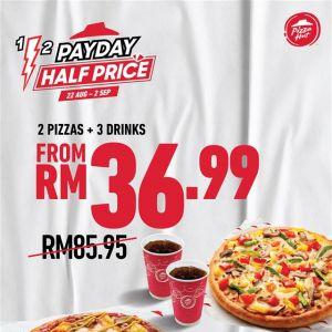 Pizza Hut Payday Promotion – Half Price Pizza Deals (22 Aug - 2 Sep 2025)