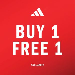 Adidas Buy 1 Free 1 Promotion at Mitsui Outlet Park (29 Aug - 1 Sep 2025)