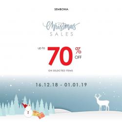 Sembonia Chirstmas Sale up to 70% off (16 December 2018 - 1 January 2019)