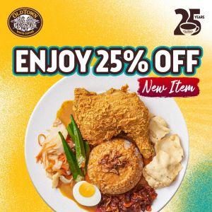 OldTown White Coffee 25% OFF Nasi Banjir with Crispy Chicken Promotion (3 Sept 2025)