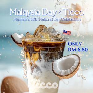 Ticco Malaysia Day Promo: Coconut Latte Only RM6.80 (3–30 Sept 2025)
