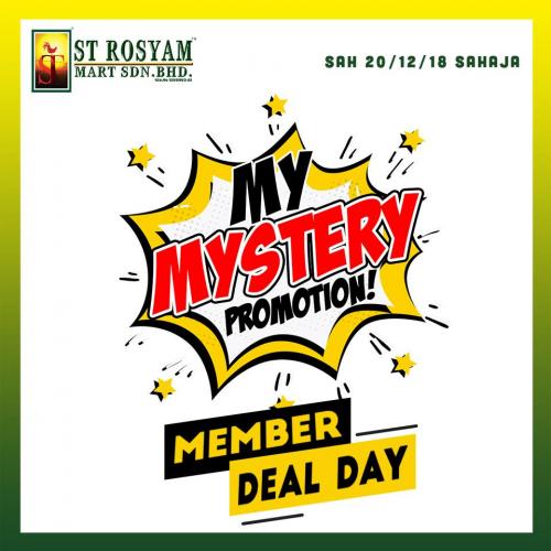 ST Rosyam Mart Member Deal Day Promotion (20 December 2018)