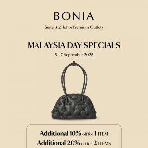 Bonia Malaysia Day Sale at Genting Highlands Premium Outlets: Extra Discounts Up to 30% (5–7 Sept 2025)