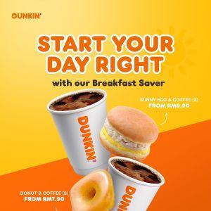 Dunkin’ Breakfast Saver Promotion: Donut & Coffee, Sunny Egg & Coffee Deals | September 2025