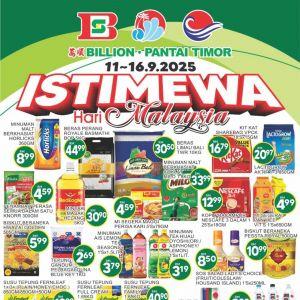 BILLION Pantai Timor Malaysia Day Promotion: Groceries & Essentials Deals | 11-16 Sep 2025