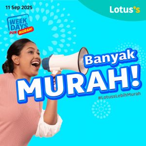 Lotus’s Promotion: Banyak Murah Deals Rice, Snacks & Household | 11-24 Sep 2025