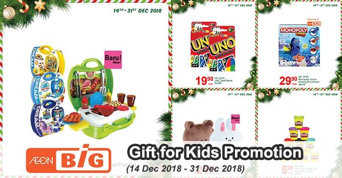 AEON BiG Christmas Gift for Kids Promotion (14 December 2018 - 31 December 2018)