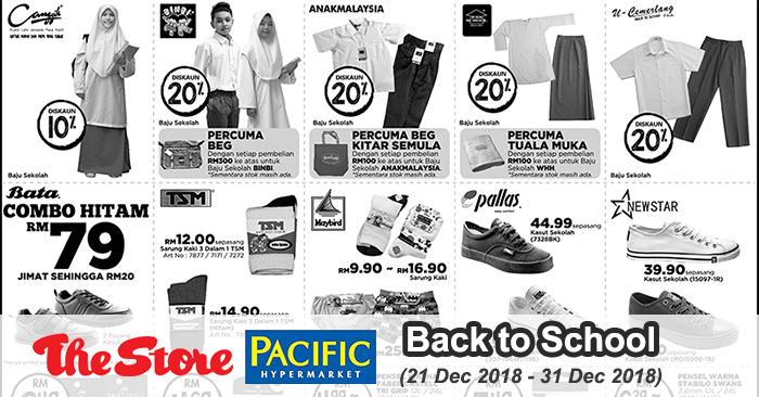 The Store and Pacific Hypermarket Back to School Promotion (21 December 2018 - 31 December 2018)