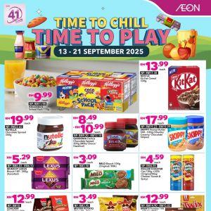 AEON School Holiday Promotion: Snacks, Toys & Home Coordy Deals | 13-21 Sep 2025