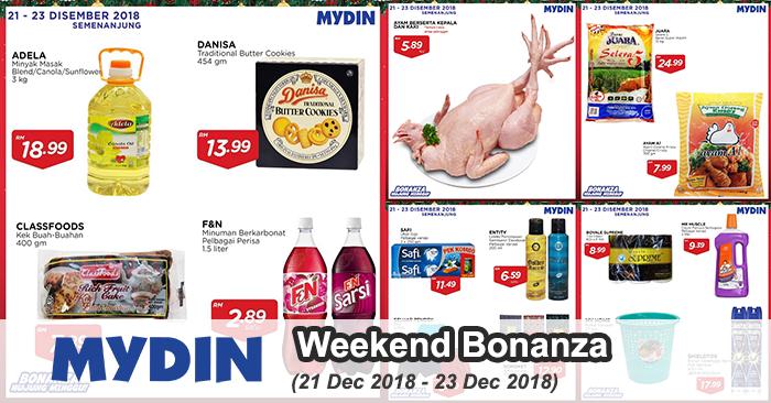 MYDIN Weekend Promotion (21 December 2018 - 23 December 2018)
