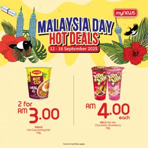 myNEWS Malaysia Day Promotion: Hot Deals on Snacks & Drinks | 12-16 Sep 2025