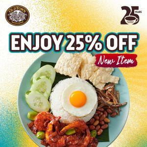 OldTown White Coffee 25% OFF Nasi Lemak with Sambal Udang Petai Promotion | 17 Sep 2025
