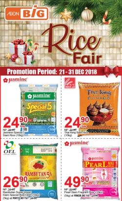 AEON BiG Rice Fair Promotion (21 December 2018 - 31 December 2018)