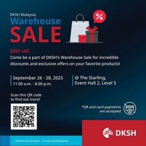 DKSH Warehouse Sale Malaysia: Discounts on Top Brands | 26-28 Sep 2025
