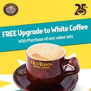 OldTown White Coffee Promotion: Free Upgrade with Value Set | 25 Sep 2025