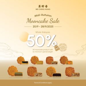 Bee Cheng Hiang Mid-Autumn Sale: 50% Mooncakes & 30% Cookies | 20 Sep - 12 Oct 2025