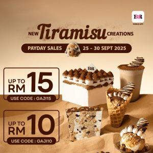 Baskin Robbins Payday Sale: Up to RM15 Off with GAJI15 & GAJI10 | 25–30 Sep 2025