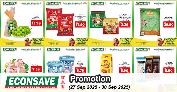 Econsave Promotion: Banyak Jimat Deals on Groceries | 27–30 Sep 2025