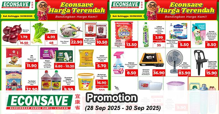 Econsave Promotion: Harga Terendah Deals | 28-30 Sep 2025