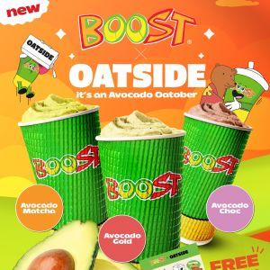 Boost Juice x Oatside Avocado Series: Avocado Drinks & Free Stickers