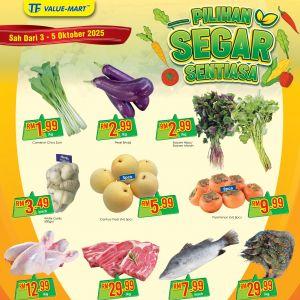 TF Value-Mart Promotion: Fresh Deals on Vegetables, Seafood & Meat | 3-5 Oct 2025
