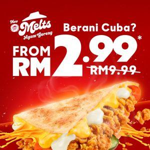 Pizza Hut Melts RM2.99 Promotion: Ayam Goreng Melts Deal | October 2025