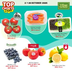 Village Grocer Top Choices Deals Promotion | 2-26 October 2025