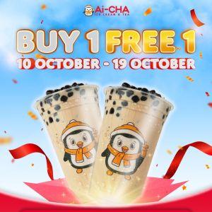 Ai-CHA Buy 1 Free 1 Milk Tea Promotion | 10–19 October 2025
