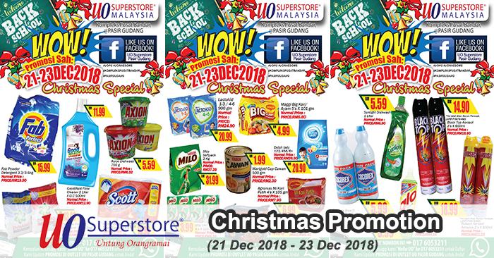 UO SuperStore Pasir Gudang Christmas Promotion (21 December 2018 - 23 December 2018)