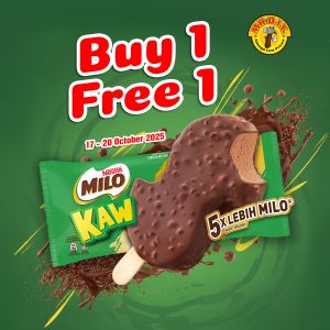 MR.DIY Buy 1 Free 1 Milo Ice Cream Promotion | 17-20 Oct 2025